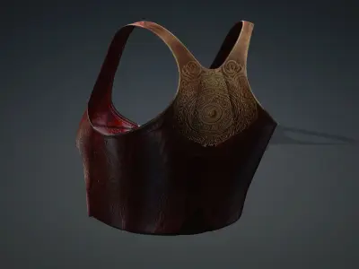 Detailed Red top PBR 4k Low-poly 3D model