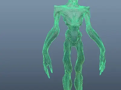 Alien Free low-poly 3D model
