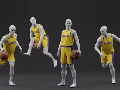 Los Angeles Lakers Home Jersey 2023 3D model