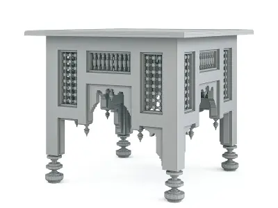 Islamic Arabic table 3D model