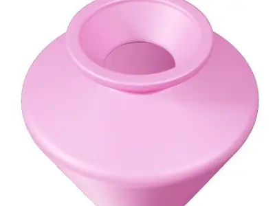 Classic Plastic Water Vessel Low-poly 3D model