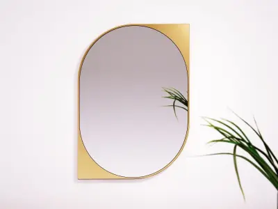 Cat Eye Wall Mirror 3D model