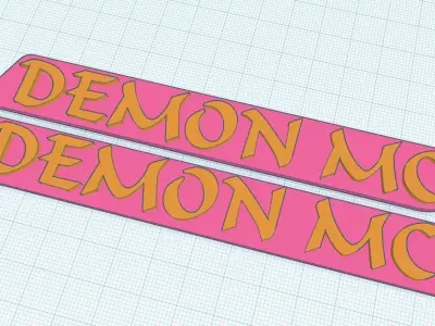 Harley Davidson saddlebag latch reflector inserts 3D print model