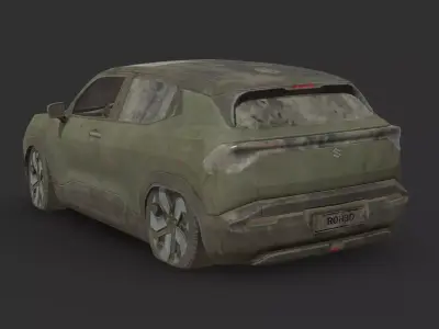 Abandoned Car - Suzuki e Vitara Low-poly 3D model