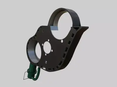 Engine Timing Case Housing Low-poly 3D model