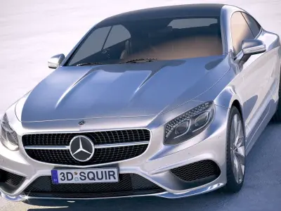 Mercedes S-Class Coupe 2019 3D model
