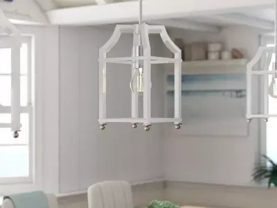 Debby 1 - Light Single Geometric Pendant - 3 Colour 3D model