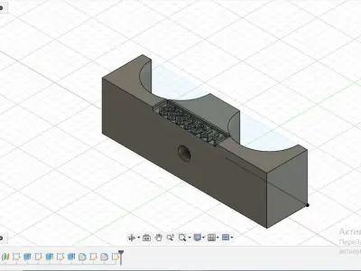 Retainer Hoses Hydrostat Combine John Deere W650 3D model