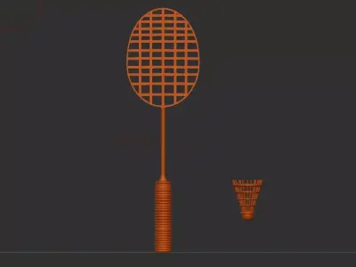 Badminton 3D print model