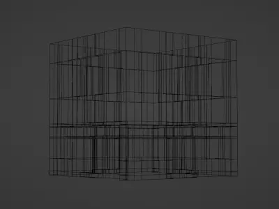 Concrete Building Free 3D model