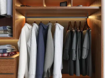 Wardrobe Presotto 3D model
