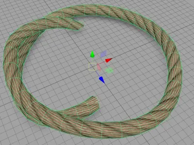 Rope fences - PBR  Game-Ready Low-poly 3D model