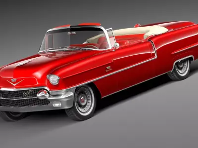 Cadillac 1956 series 62 convertible CG 3D model