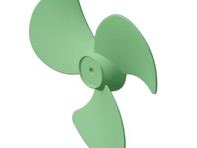 Plastic Fan Blade Toy 3D model