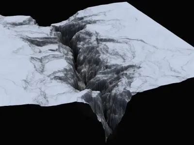 High-polly Desert Canyon 3D model