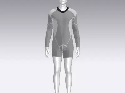 Sport Suit Low-poly 3D model