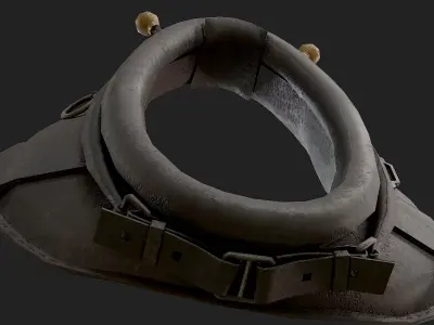 Horse Collar Low-poly 3D model