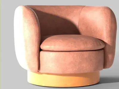 Swivel Chair Low-poly 3D model