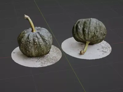 3D scanned pumpkin 3D model