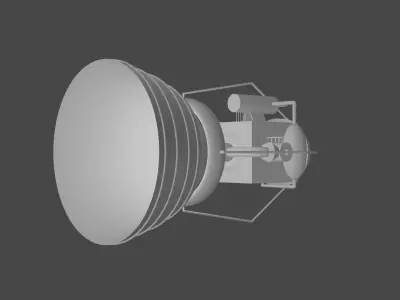 Rocket Engine V1 Free 3D model