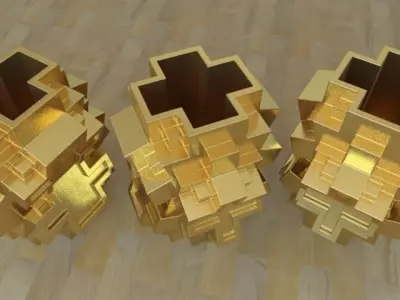 Cross vase Free 3D print model