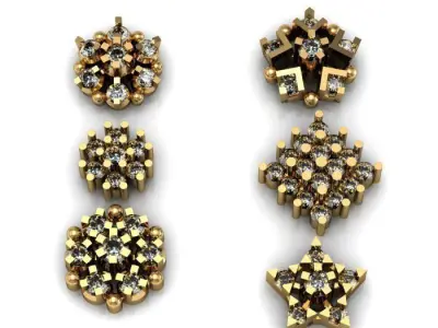 daimond nose pins 3D print model