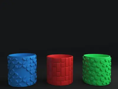 3D Printed STL File for Unique Pot and Vase Design 3D print model