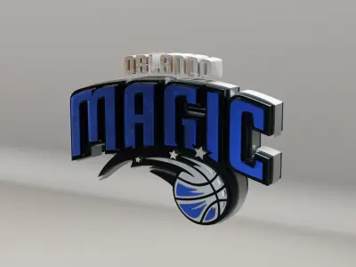 NBA Orlando Magic Logo 3D model
