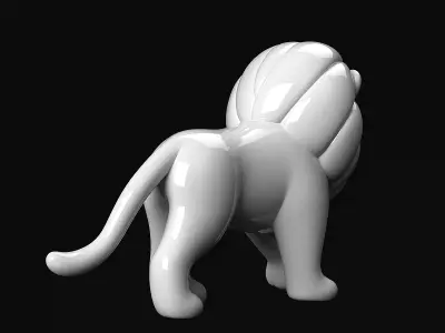 Lion Statue 3D print model