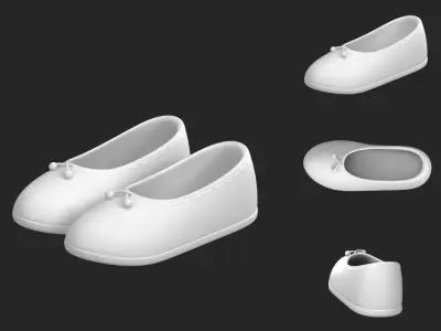 Shoes Cartoon 3D model