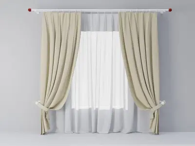 Curtains 04 collection 4 3D model