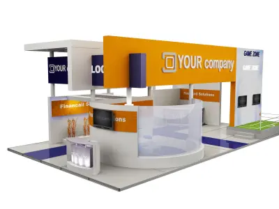  Booth Exhibition Stand a503 3D model
