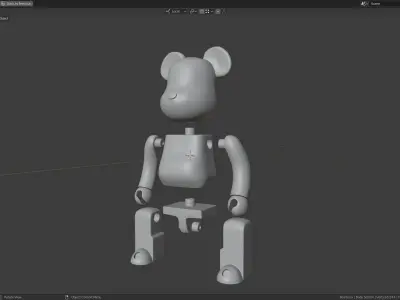 Bearbrick Pack 3D Model Collection
