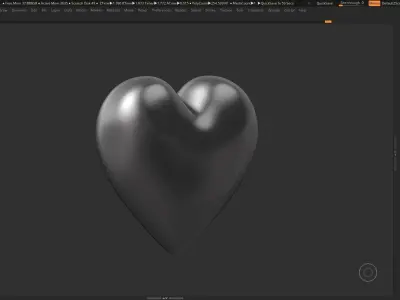 Heart Shape 3D print model 3D print model