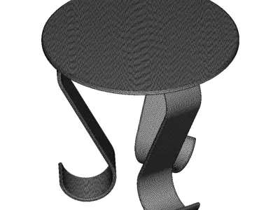 Premium Round Table 3D print model