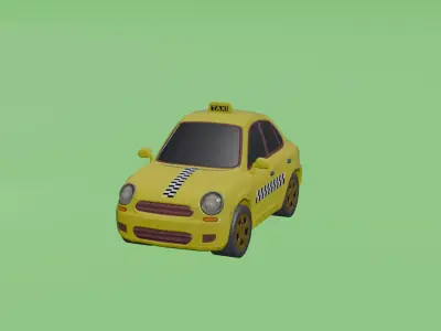 Low Poly Cartoon Cars Pack - Game Ready 3D Models Low-poly 3D model