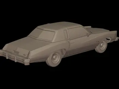 CHEVROLET MONTE CARLO 1975 3D PRINT MODEL 3D print model