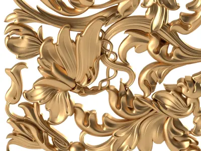 Carved decor 1 3D model