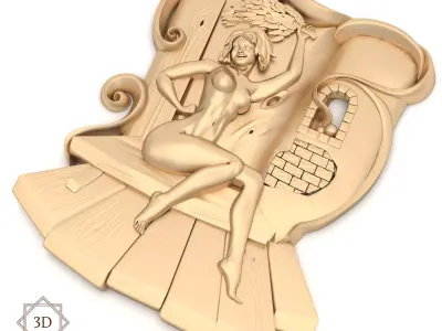 Panel 4 - Nude Female 3D model