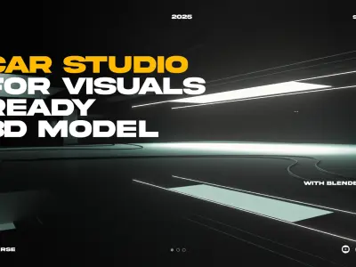 Automotive Studio 3D Model Without Car 3D model