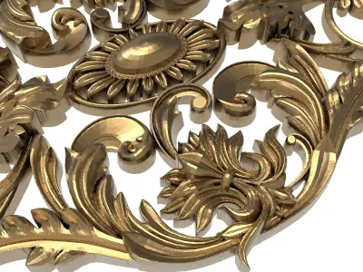  decorative pattern ready for 3D printing 3D model