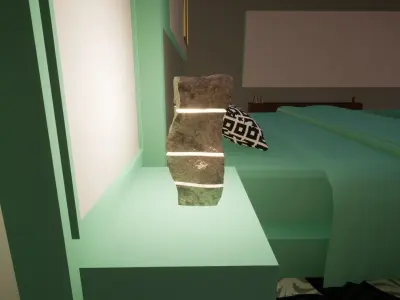 Rock White Lamp Free 3D print model purchase
