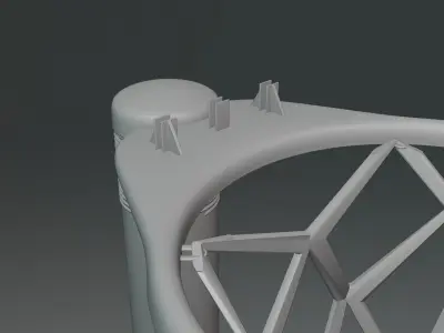Basketball Hoop Low-poly 3D model