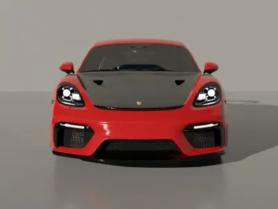 Car Rigged - Porsche 911 GT3 RS  3D model