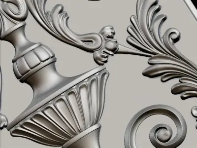 3D FLORAL DESIGN 3D model