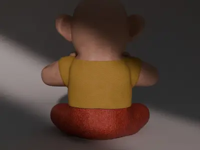 Monkey with Cymbals 3D model