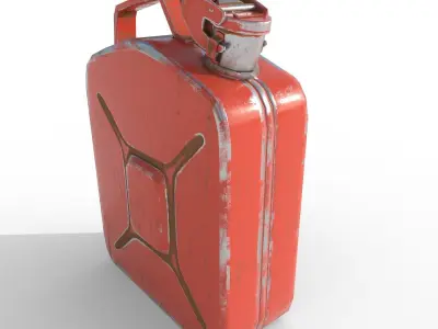 Set fuel cans PBR Low-poly 3D model