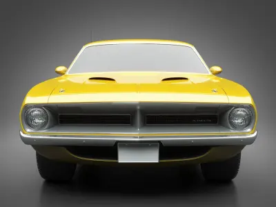 1970 Plymouth Cuda 440 3D model