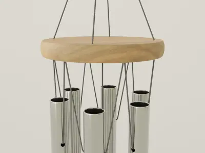 Metal Wind Chime 3D model