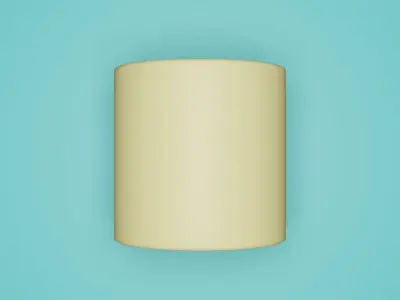 Cup tea and coffee Low-poly 3D model